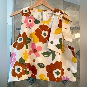 Sezane Loren Blouse Sol Print - NWT